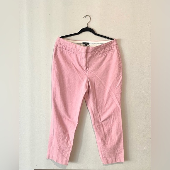 J. Crew Pink Crop Capri Chino Pants - Women's Size 14 - Picture 1 of 8